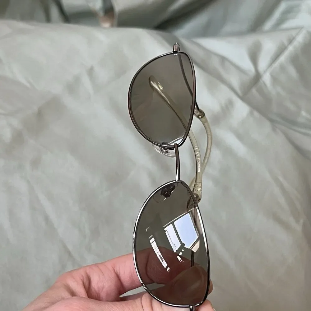 Jean Paul Gaultier JPG 58-0076 Sunglasses Silver Wire Frames Oval Lens UV - Picture 13 of 14